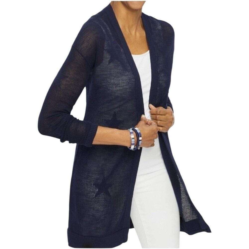 Talbots NWT Navy Blue Open Front Cardigan Sweater XS